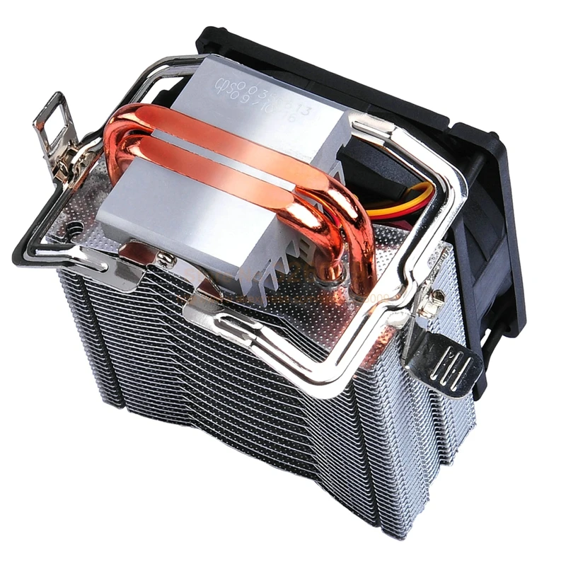Cena PcCooler 2 heatpipe 8cm wentylator chłodzenie procesora cpu dla Intel LGA 775 1150 1151 1155 dla AMD AM2 + AM3 FM1 AM2 939 chłodzenie wentylatora