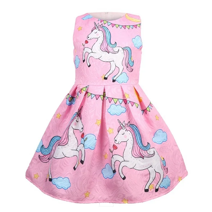 Рождественское платье; вечерние платья для девочек; летняя детская одежда; Modis; Infantil Unicornio Robe Noel; элегантный костюм принцессы; vestido de festa; Longo - Цвет: 8618 Pink