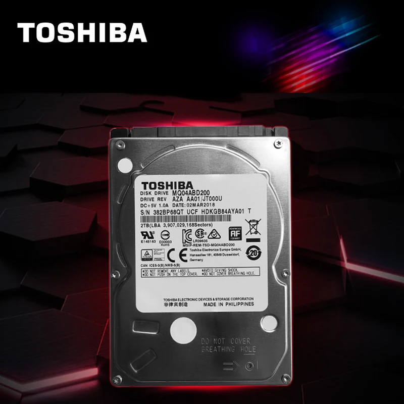 TOSHIBA внутренний жесткий диск для ноутбука 2000 Гб 2 ТБ| |