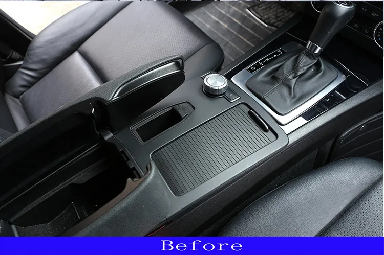 Для Mercedes Benz C Class W204 2008- автомобиль ABS центральная консоль подстаканник рамка отделка для Mercedes-benz E класс W212 2010-2011