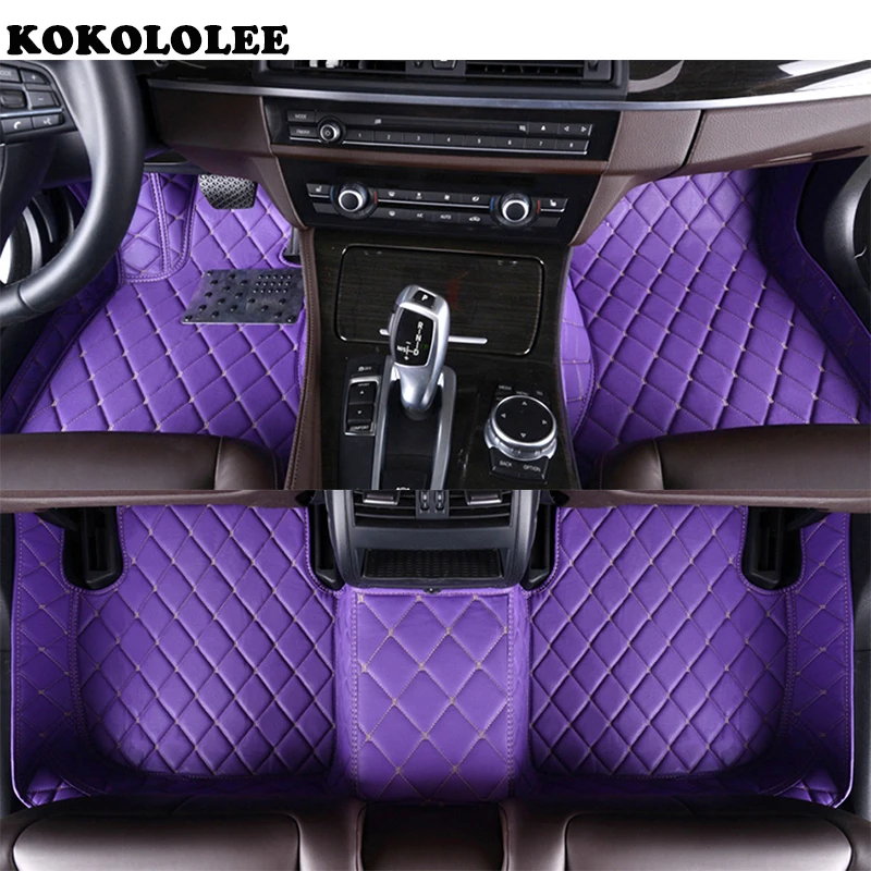 

KOKOLOLEE Custom car floor mats for Renault All Models captur logan kadjar trafic scenic armrest megane auto accessories styling