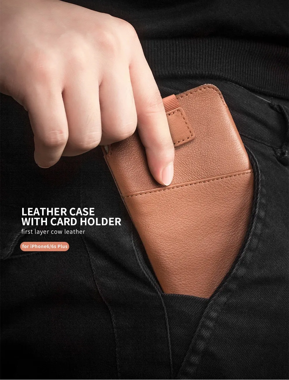 QIALINO new arrival For iphone 6 6s 4.7 Case new case Pouch for iphone 6 plus 6s plus 5.5" Leather with Card Slot Luxury Case lifeproof case iphone 8