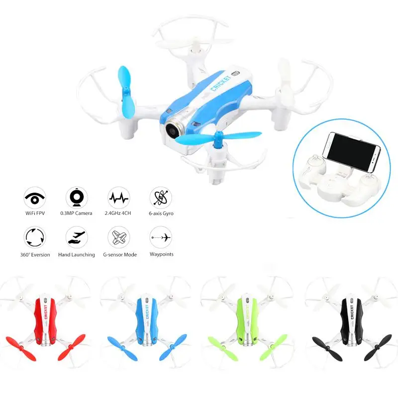 

2.4Ghz 6 Axis Gyro WiFi Wireless FPV Real Time RC Quadcopter Remote Control HD Camera Drone Helicopter Aircraft Random Color