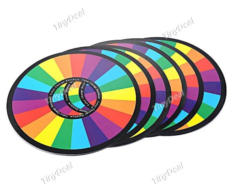 

hotwind Mysterious Rainbow Ring Stage Magic Trick Toy Rainbow Ring Magic Prop
