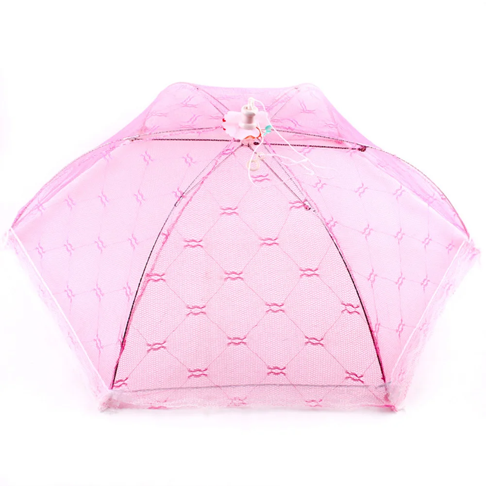 

Meal cover Hexagon gauze table mesh Breathable food cover Umbrella Style Anti Fly Mosquito Kitchen cooking Tools Random Color