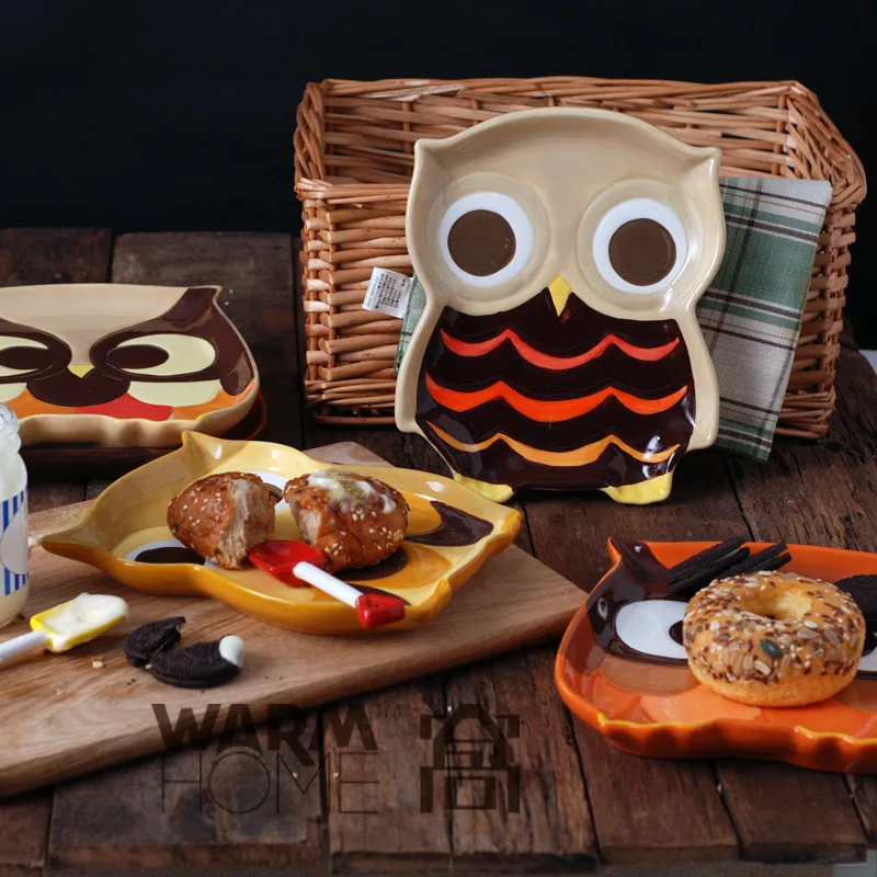 2017 Toddler Baby Kids Child Feeding Lid Training Bowl with Spoon Cartoon Cartoon owl shape Baby Feeding Ceramic Tableware Plat 2017 Toddler Baby Kids Child Feeding Lid Training Bowl with Spoon Cartoon Cartoon owl shape Baby Feeding Ceramic Tableware Plat