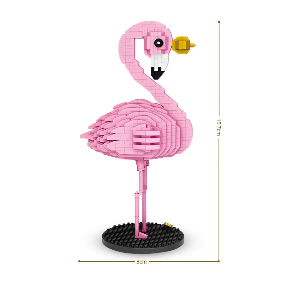 LOZ bloques de diamante de juguete para niños, Ladrillos educativos de  animales de dibujos animados coloridos, pájaro rosa, regalo, 9205|Bloques|  - AliExpress