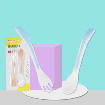 

Baby Spoon Food Dispensing Forks BPA Free Infant Training Soft Spoons Milk Bottle Utensils