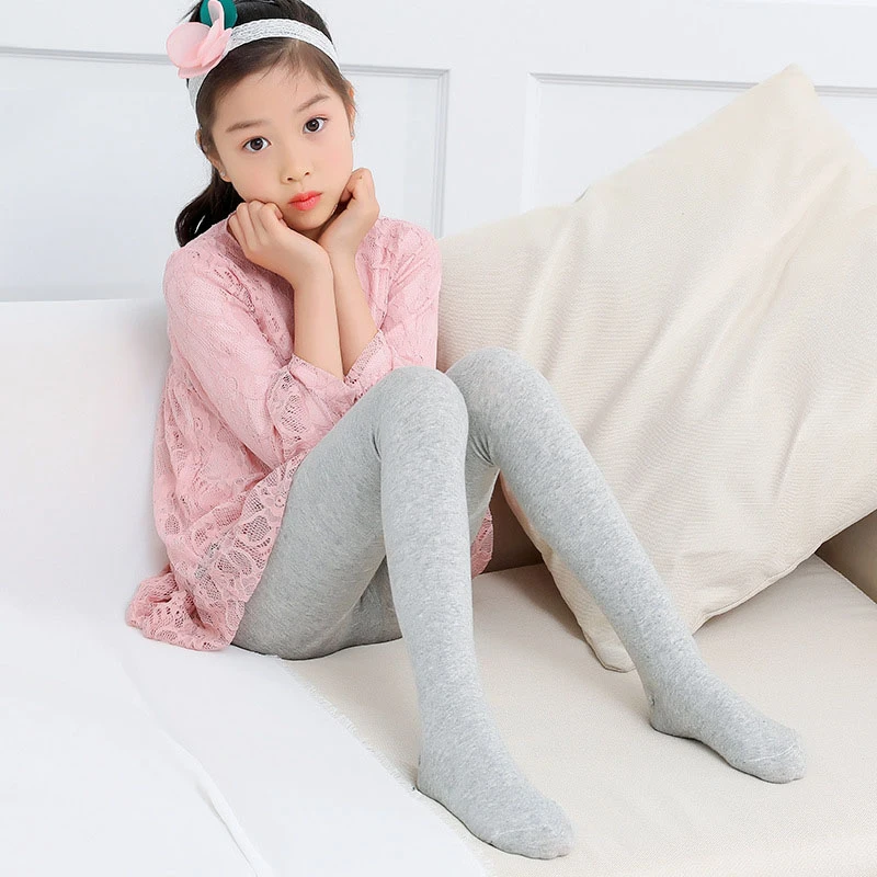 1pcs Kids Children Polyester Solid Color Girls Tights & Stocking