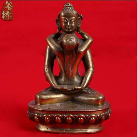 

B0601 406Bronze sculpture, buddha handmade bronze sculpture, decoration crafts statue