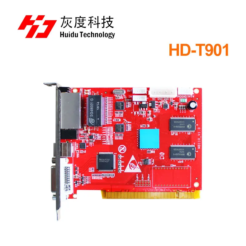 T901 синхронный полноцветный светодиодный дисплей для видеосъемки, поддержка карт Huidu R501 R502 R500 R501S R505 R507