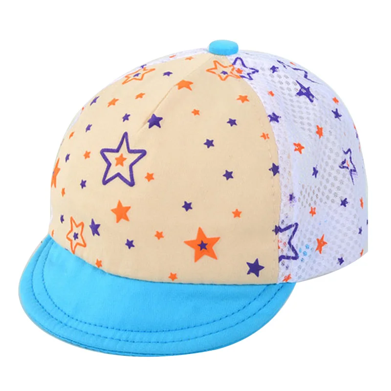 Hilenhug Baby Baseball Cap Stars Style Mesh Hat 3 to 12 Months Summer