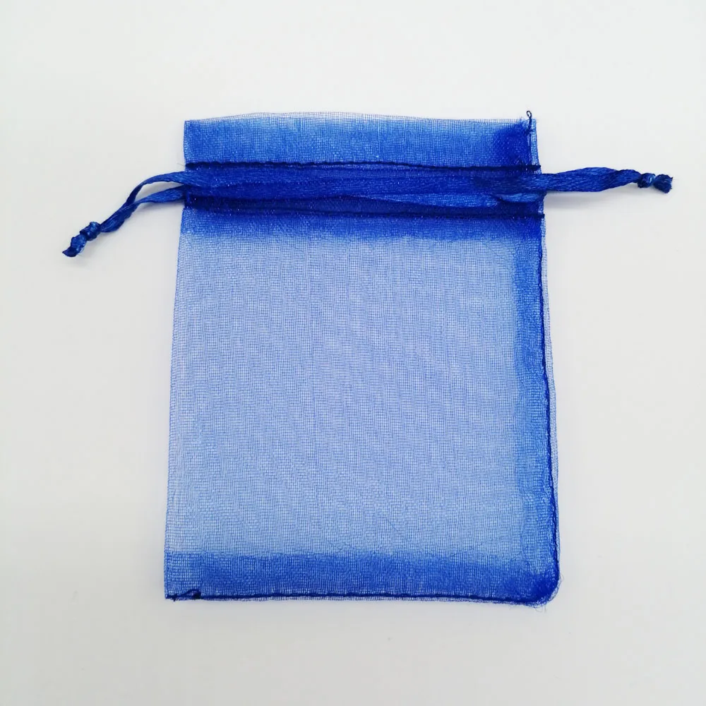 1000pcs 7x9cm Diy Jewelry Bag Gift Bag Women Drawstring Organza Gift Bags For Wedding/Christmas/Jewelry Display Packaging Bags - Цвет: Blue