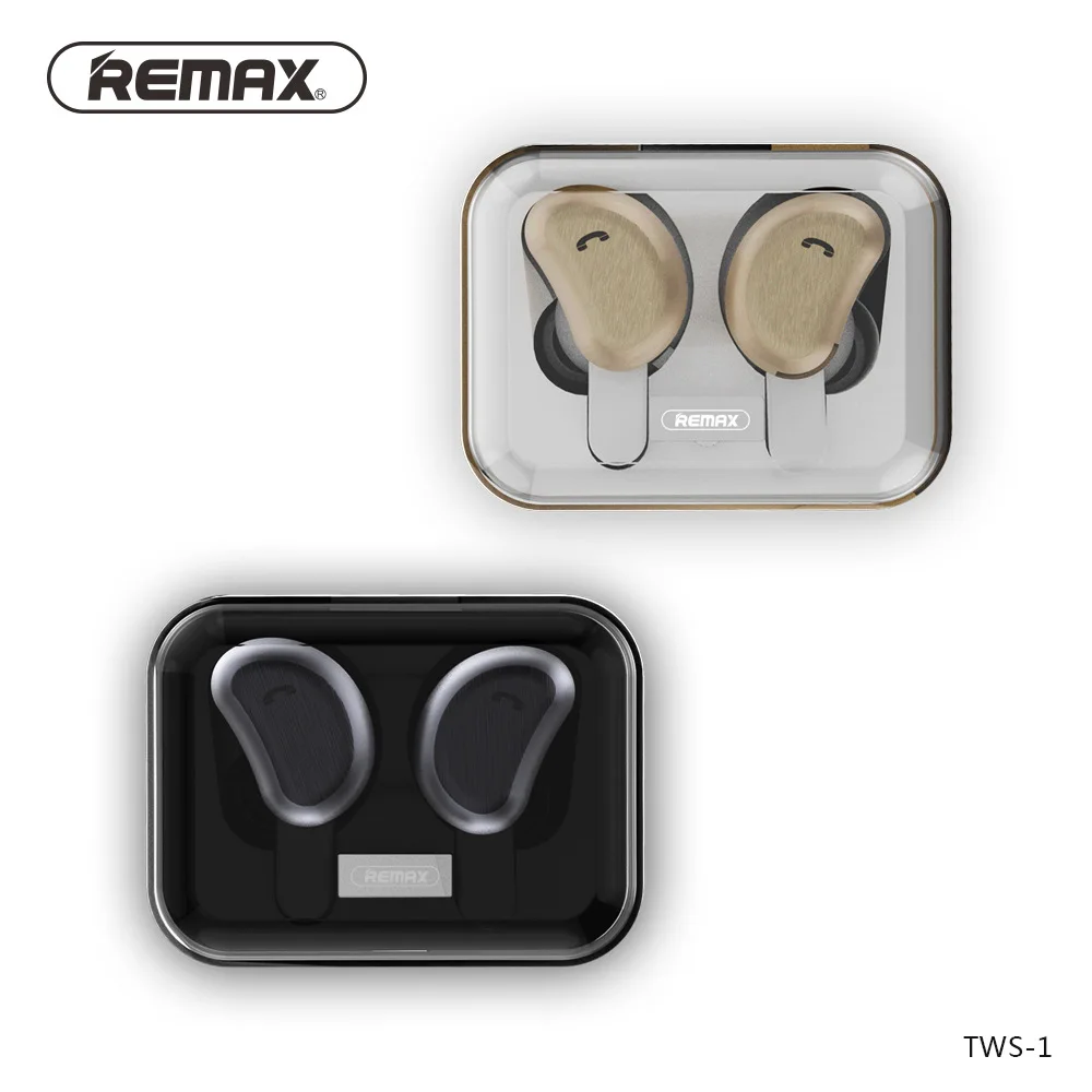 Оригинальные беспроводные Bluetooth наушники Remax 3D стерео вкладыши и внешний