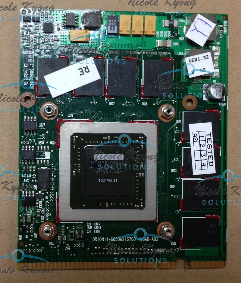 NVIDIA Quadro N11E-GS1-A3 1G GTS360M GTS 360M DDR5 MXM B 3.0 Graphics Card
