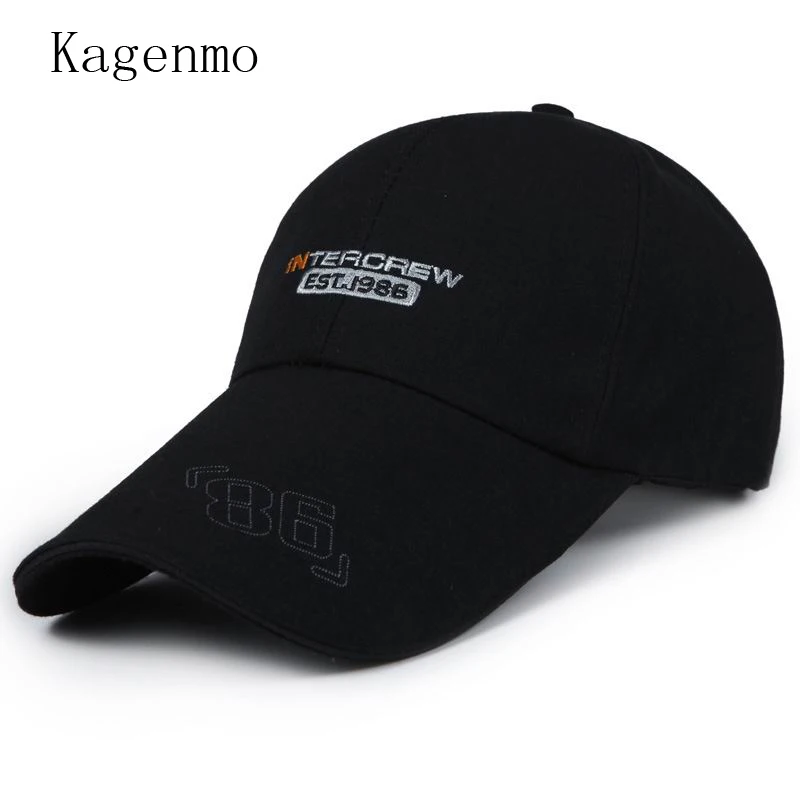 

Kagenmo Big Brim Cotton Adjustable Baseball Cap Man Summer Visor Shade Autumn Hat Autumn Male Caps Ease Gofl Sunhat