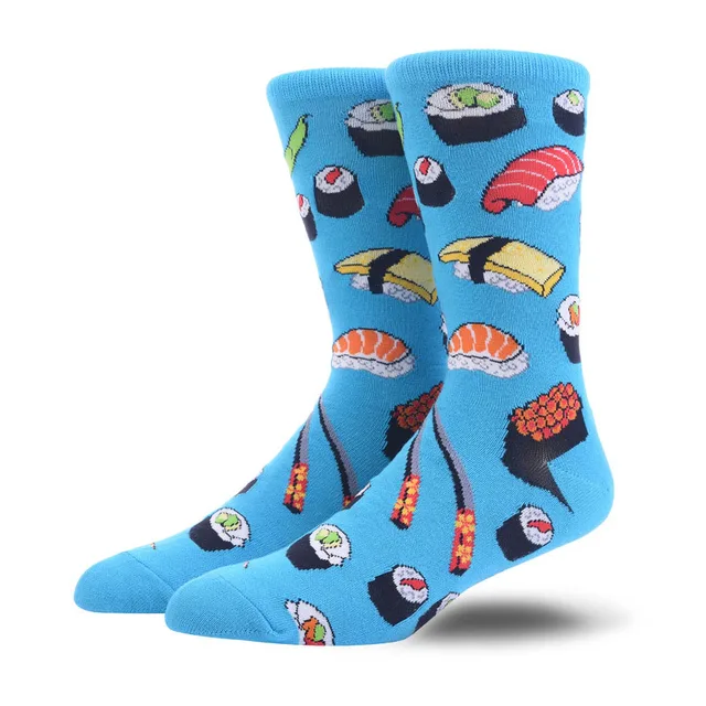 Mens Sushi Animals Dog Pig Novelty Socks Combed Cotton Big Size Crew Funny Socks Mens Sushi Animals Dog Pig Novelty Socks Combed Cotton Big Size Crew Funny Socks