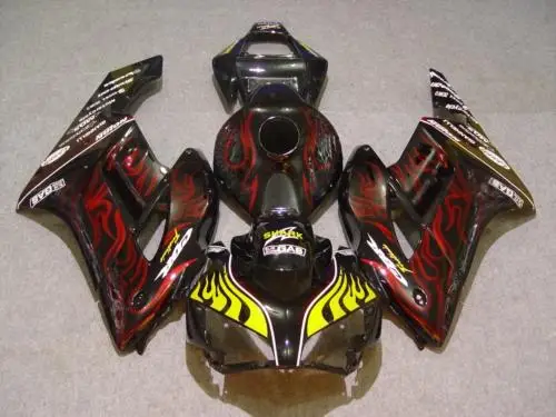 

Motorcycle Fairing kit for HONDA CBR1000RR 04 05 CBR 1000RR 2005 2004 cbr1000rr ABS Red flames black Fairings set+7gifts HS38
