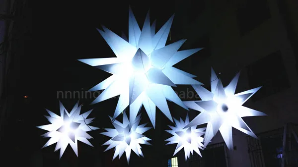 

Free shipping diameter 1.5m Party/event/club decorative multi-color inflatable led star/led star