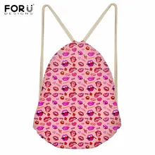 FORUDESIGNS/ новые модные женские рюкзаки красная помада принт для путешествий Softback женская сумка-мешок для школы рюкзаки для девочек