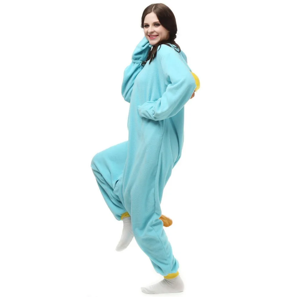 Adult Onesies Kigurumi Pajamas Animal Cosplay Costumes Sleepwear platypus S-XL Perry the Platypus mens tall pajama pants