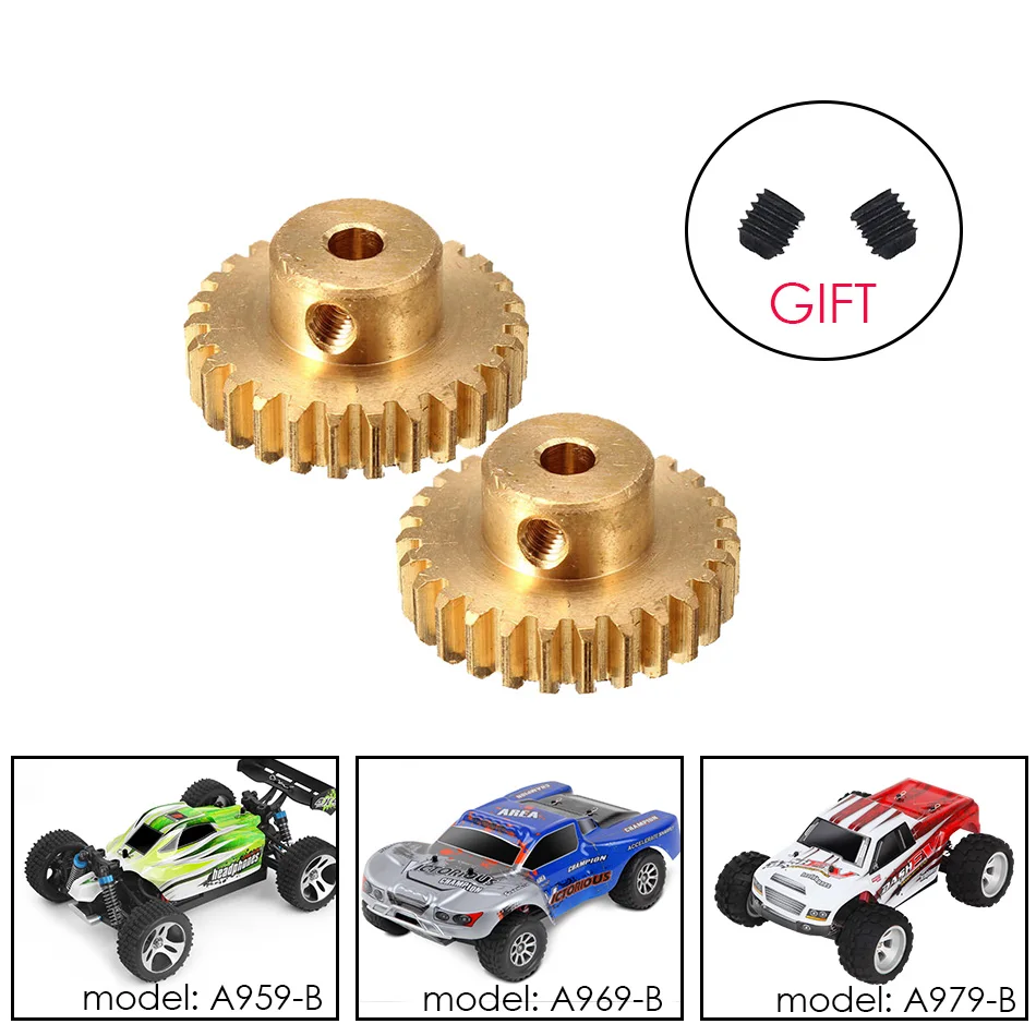 2 шт./лот WLTOYS 27T металлические моторные шестерни оригинальные запасные части для WL