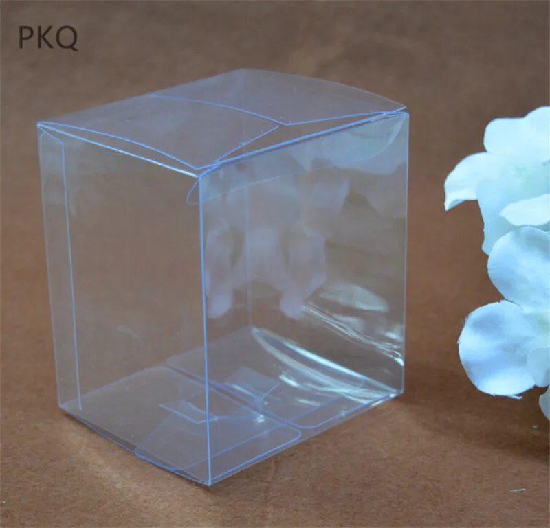 

Large PVC Box Transparent Plastic Packaging Box Souvenir Display Packing Box Clear Wedding Candy Box 10pcs