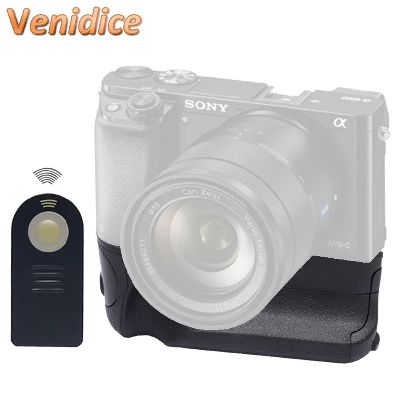 

Mcoplus Venidice BG-3DIR/SG-3DIR battery grip for sony A6000 with Wireless Infrared Remote Control as Meike MK-A6000