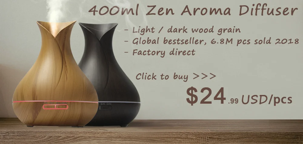 Vvpc 150 мл древесины бамбука Арома эфирные масла диффузор с 7 изменение цвета светодиодный светильник для офиса дома