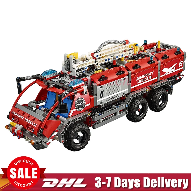 

IN Stock DHL LEPIN 20055 Technic Mechanical Series The Rescue Vehicle Set Children Building Blocks Bricks Toys Legoings 42068