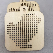 50 шт. DIY дерева орнамент вышивки крестом очарование кулон 80 мм Чик дизайн