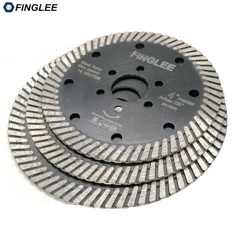 2pcs 115mm Diamond Hot Pressed Superthin Diamond Turbo Blade Hard Material Ceramic/Tile Granite Cutting Disc Diamond blade