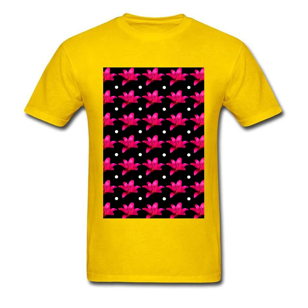 Pink Lily Pattern_yellow