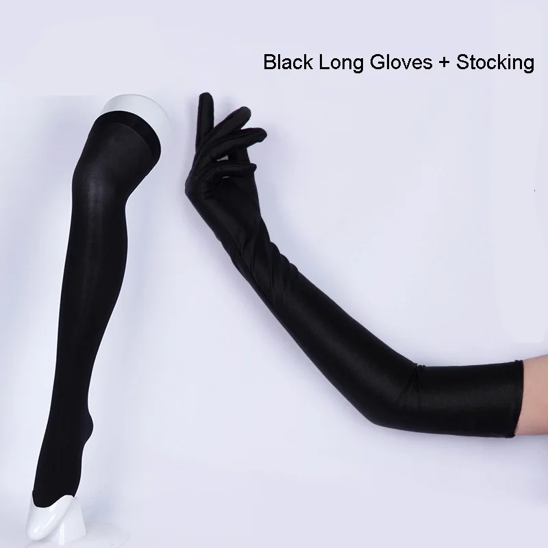 

Japanese Anime Land of the Lustrous Phosphophyllite Cosplay Stockings Houseki no Kuni Diamond Girls Long Socks Glove Costumes