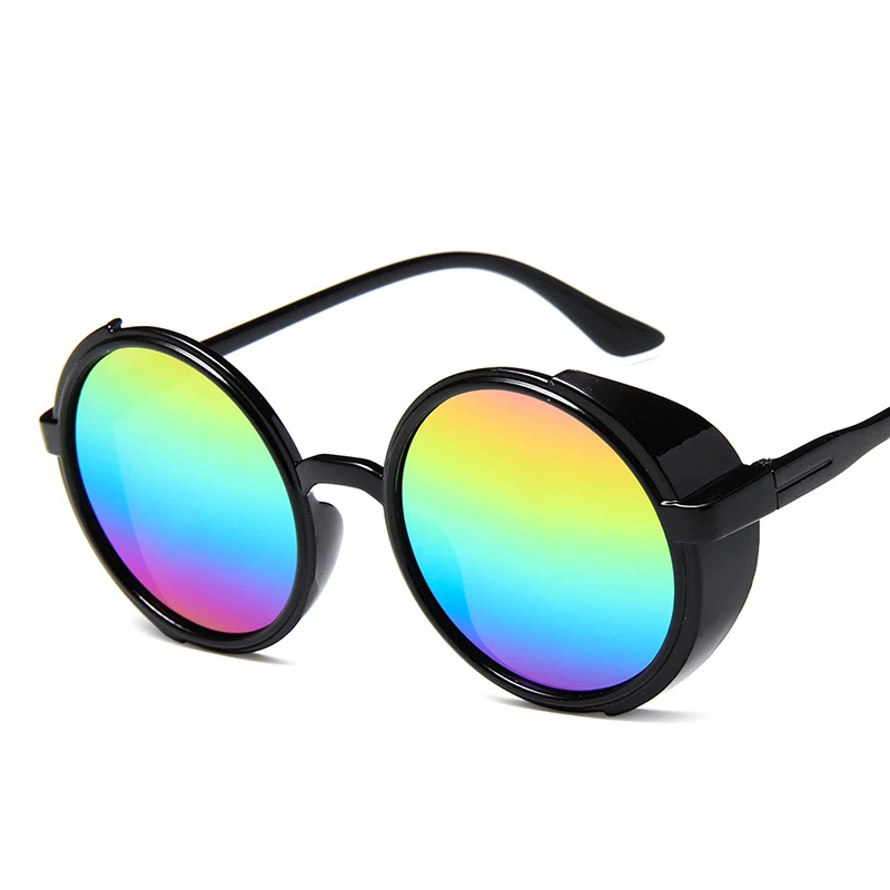 

Round Steampunk Sunglasses Men Women Fashion Brand Designer Female Glasses Frame Retro Vintage High Quality Sunglasses UV400