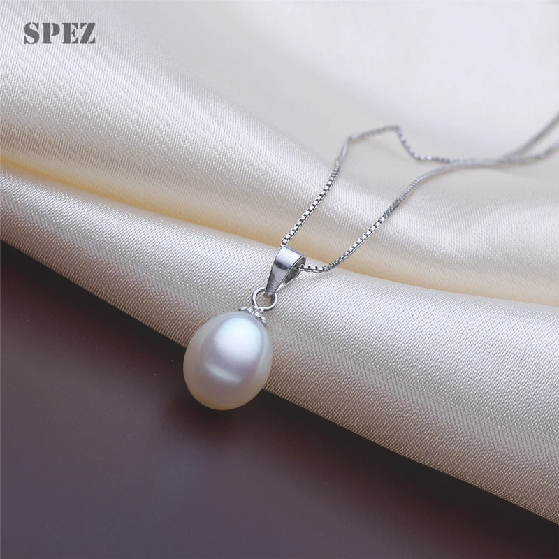 Pendant Necklaces Freshwater Pearl 925 Sterling Silver For Women Korean Pretty vintage Fashion Jewelry Trend pendant necklace,silver necklace