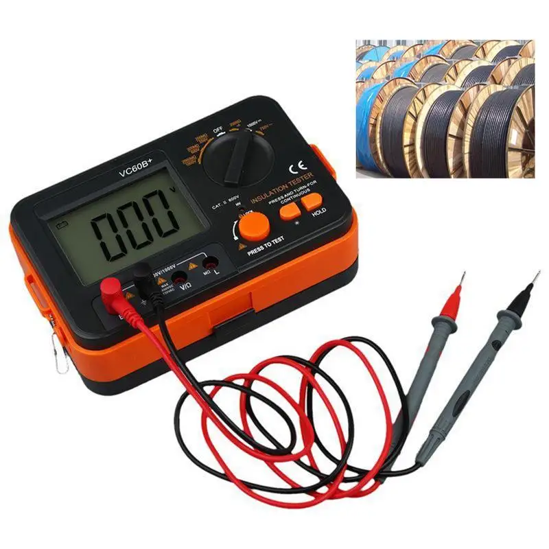 

1000V Digital Insulation Resistance Tester Meter Resistance Short Circuit Automatic Zero Setting Alarm