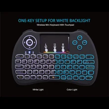 2.4GHz USB Gaming Fly Air Mouse Gamer Mini Wireless Keyboard Remote Control Touchpad LED Backlit For PC Smart TV Android TV Box