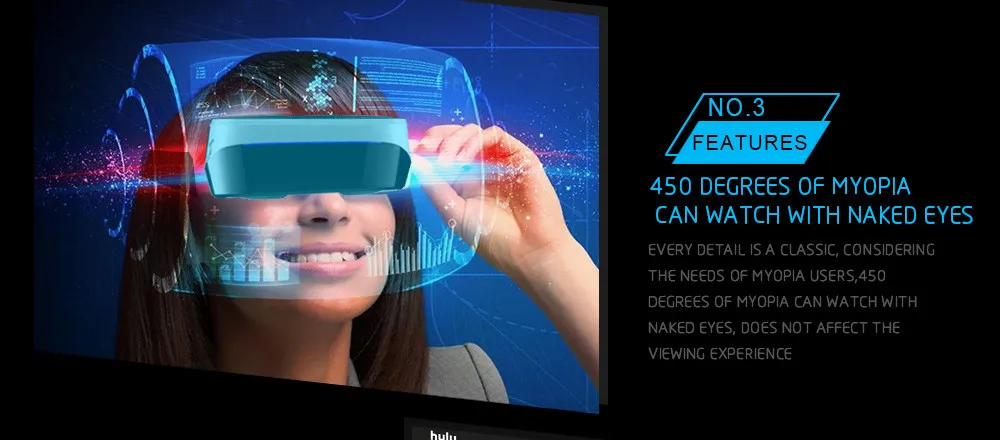 MEAFO VR Box 3,0 профессиональные очки HMD-518S wifi Andriod 4,4 3D видео кино игры очки Театр 1280P 8" широкий экран частный 8G rom