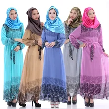 Caftan Turkish Abaya Women Dress Pictures Limited Adult Polyester Formal None Islamic Clothing For The New 2016 Chiffon Abaya