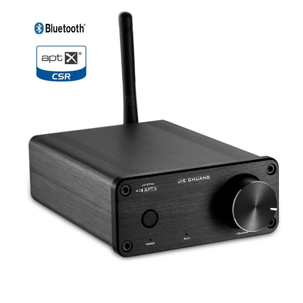 Цифровой усилитель мощности Nobsound Mini TPA3116 Bluetooth 4 2 аудиоресивер APTX 50 Вт + черный