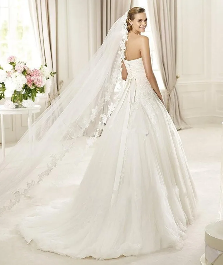 2018-White-Ivory-Wedding-Veil-3m-Long-Comb-Lace-Mantilla-Cathedral-Bridal-Veil-Wedding-Accessories-Veu