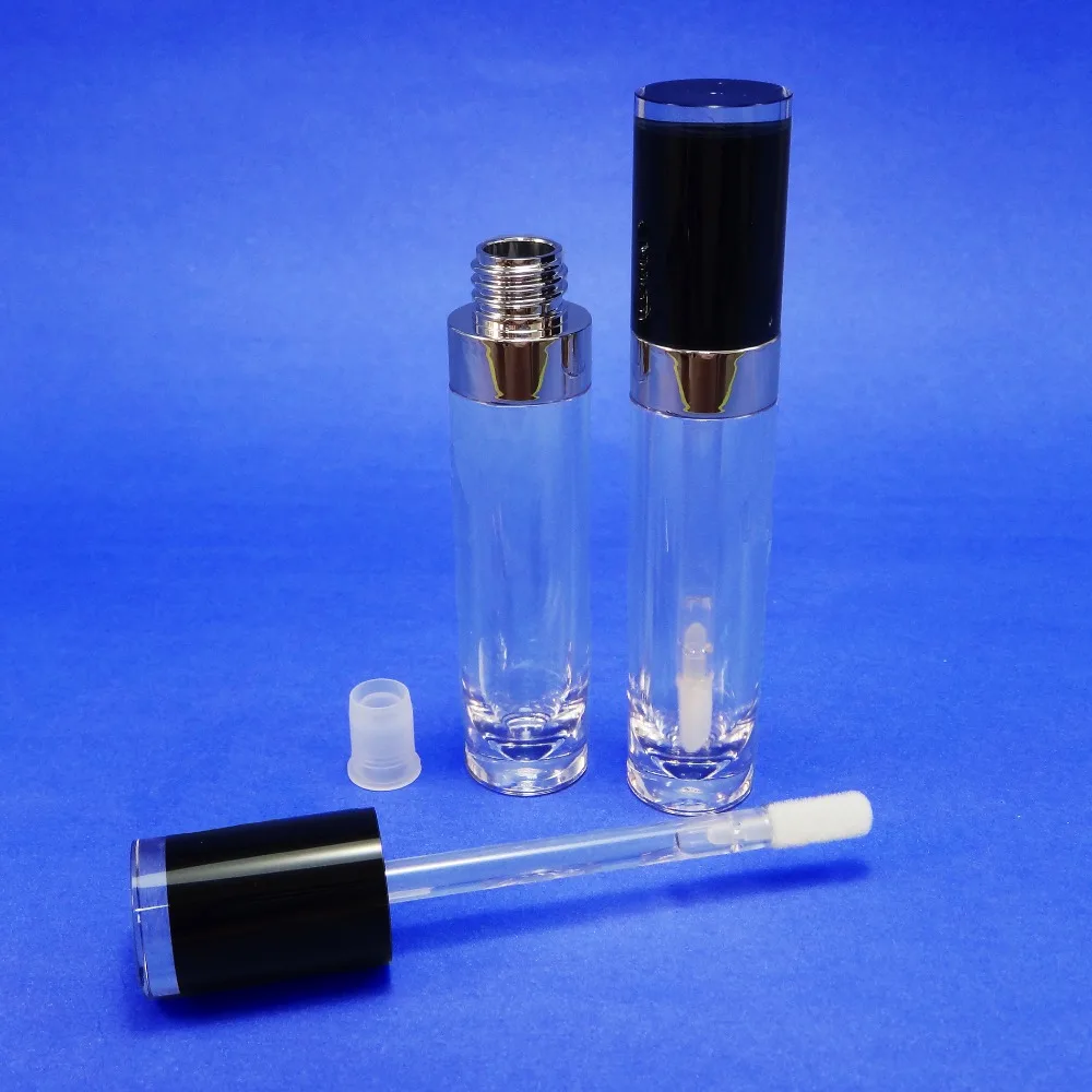 

10 PCS Empty Clear Lip Gloss Concealer Container Tube Case With Wand & Doe-foot 5.5 gr (C350-C)