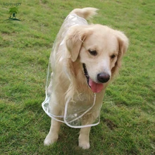 Waterproof Pet Dog Raincoat Dog Hooded Jacket Transparent Rain Coat Dog Clothing for Small Large Dog XS/5XL