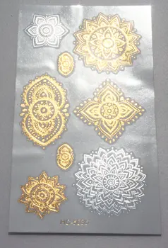 

New Body Art Beauty Party Women Makeup Golden Totem Sexy Waterproof Temporary Tattoo Stickers