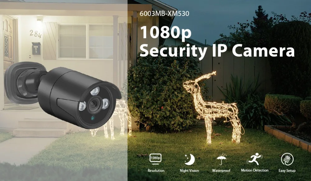 1080P H.265 IP камера безопасности POE 2MP уличная водонепроницаемая IP66 CCTV камера P2P видеонаблюдение Домашняя безопасность ONVIF 48 в PoE