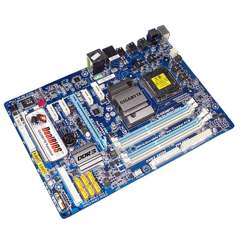Материнская плата Gigabyte для ПК с процессором Intel P45 DDR3 USB2.0 16 ГБ LGA 775 EP45T