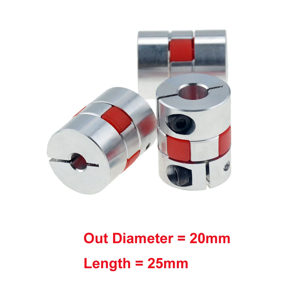 5pcs 3x4mm CNC Motor Jaw Shaft Coupler 3mm To 4mm Coupling OD 19x25mm