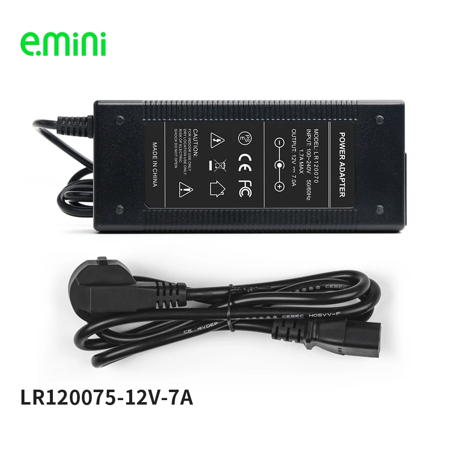 100-240VAC المدخلات DC امدادات الطاقة 12 فولت 7A الناتج موائم مصدر تيار 84 واط ل مصغرة itx حالة مصغرة كمبيوتر ويندوز 10