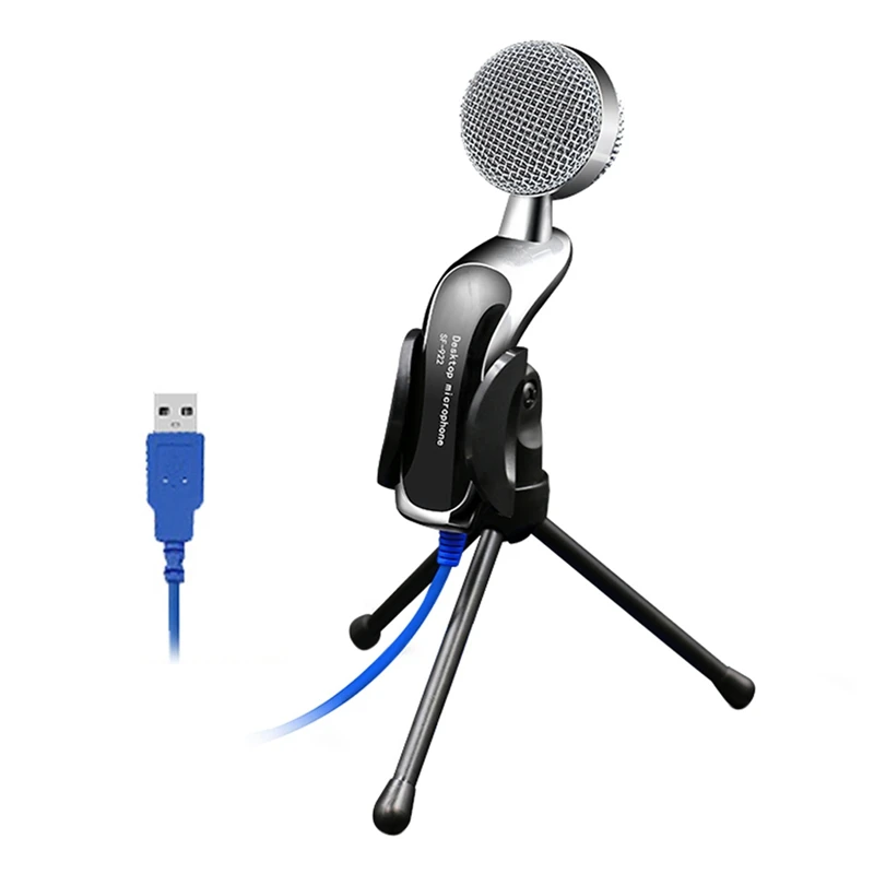 SF-922B, профессиональный звук, USB конденсаторный микрофон, Подкаст, студия для ПК, ноутбука, чата, аудио запись, конденсатор, KTV Mic